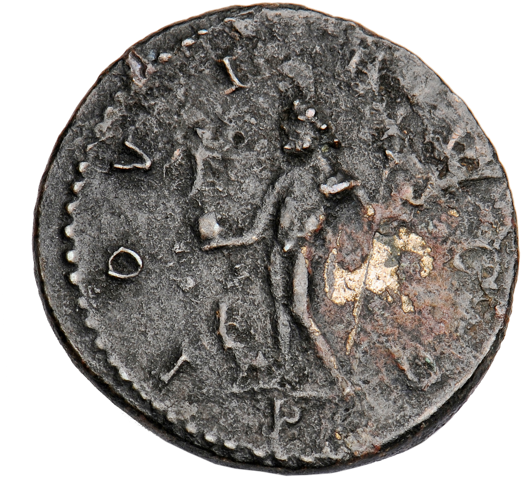 RIC V Diocletian 381 Maximian reverse, Jupiter, standing left, holding Victory on globe in right hand and sceptre in left ...