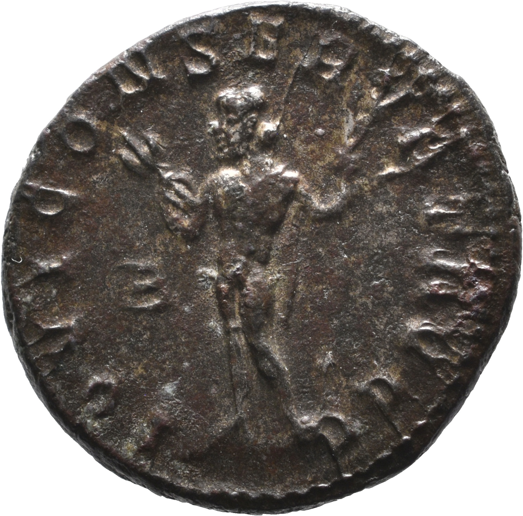 RIC V Diocletian 43 Maximian reverse, Jupiter, standing left, holding thunderbolt in right hand and sceptre in left hand