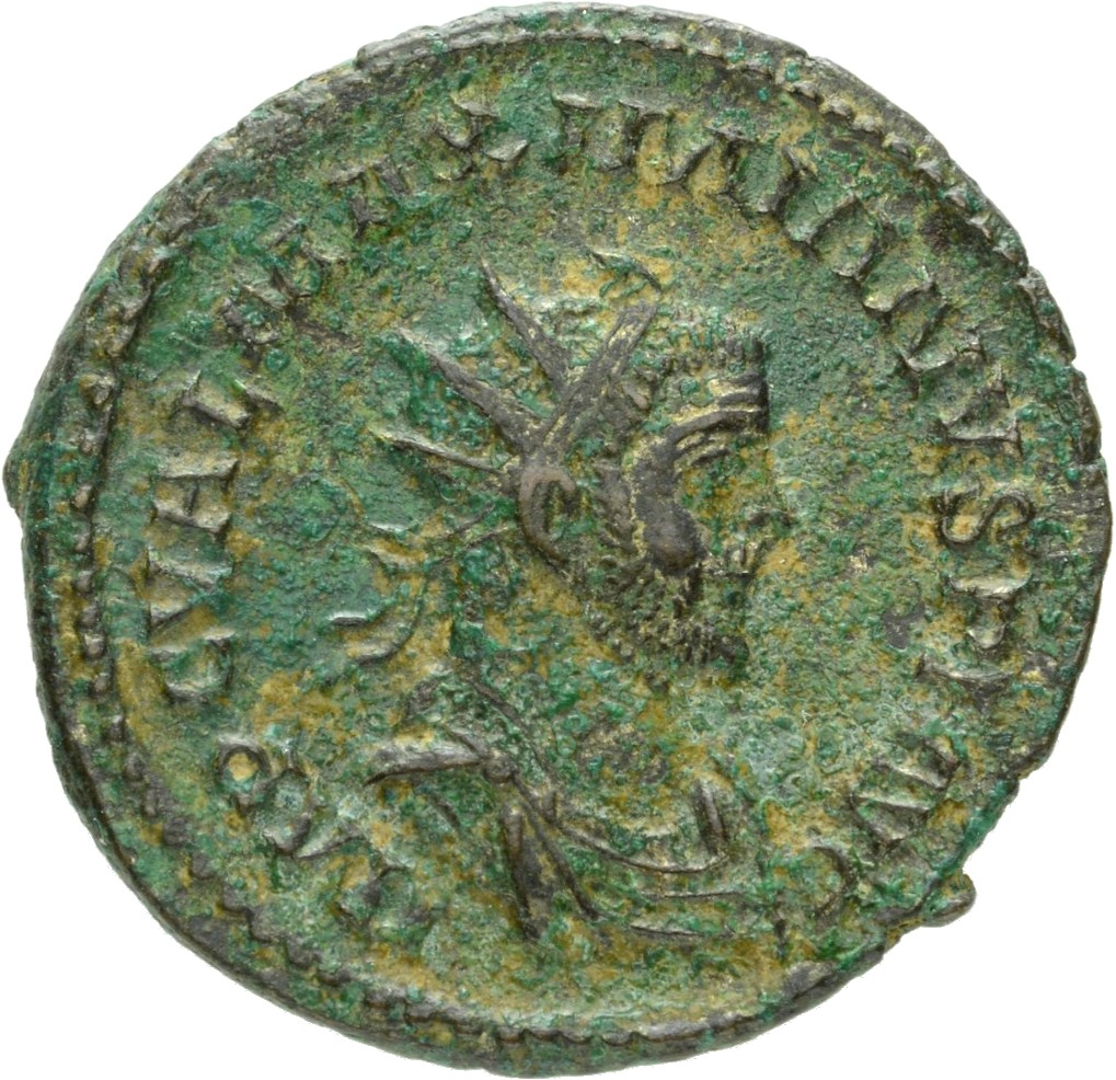 RIC V Diocletian 432 Maximian obverse, Bust of Maximian, radiate, draped, right, or bust of Maximian, radiate, draped, cui...