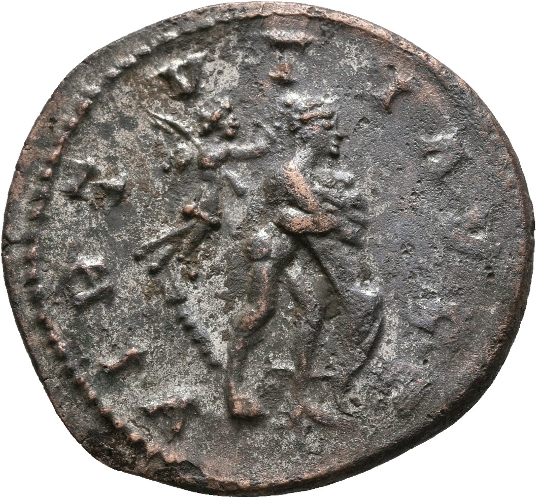 RIC V Diocletian 462 Maximian reverse, Hercules, standing right, strangling lion; behind, club; Victory, flying right, cro...