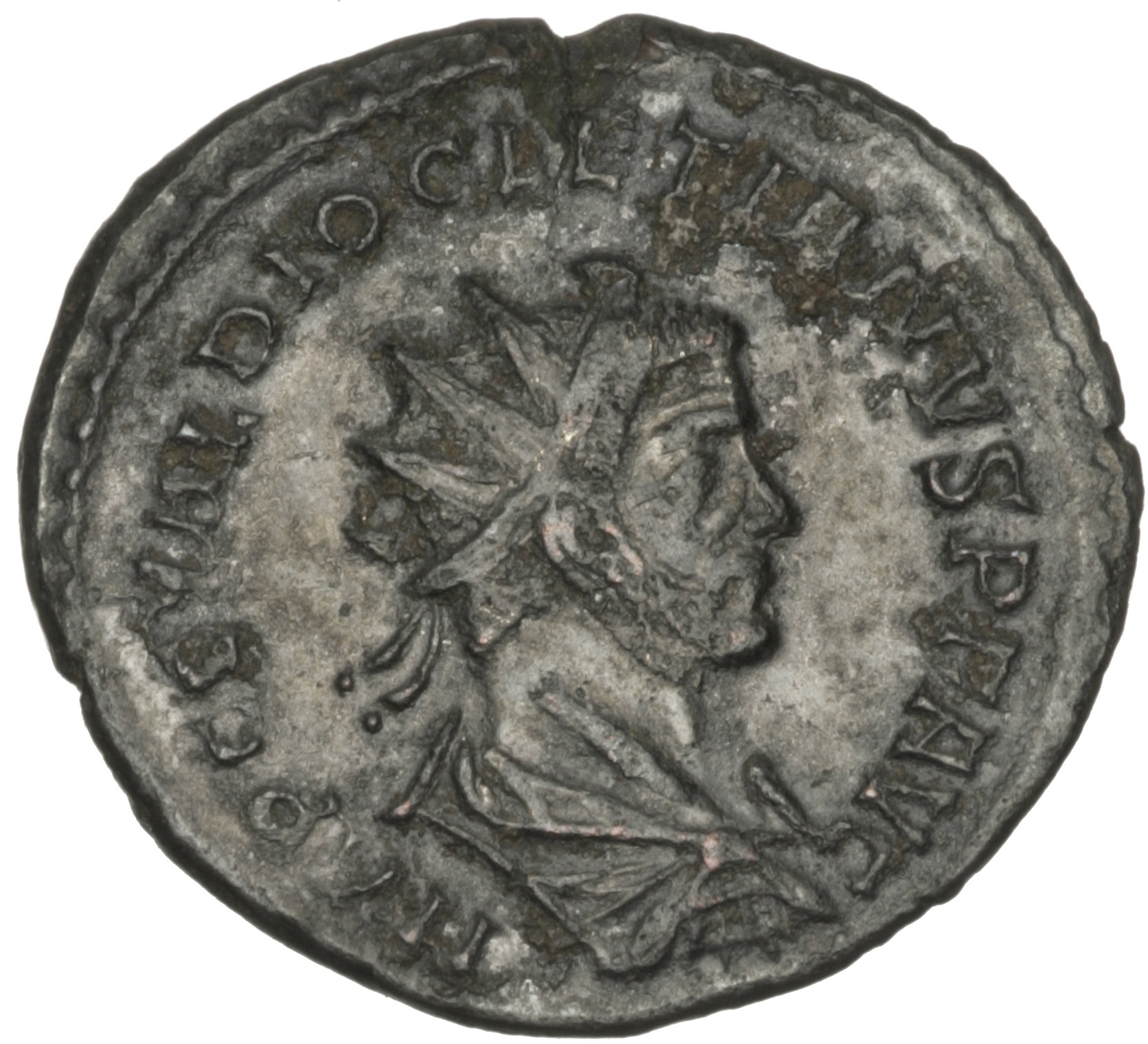 RIC V Diocletian 50 Maximian obverse, Bust of Diocletian, radiate, draped, right, or bust of Diocletian, radiate, draped, ...