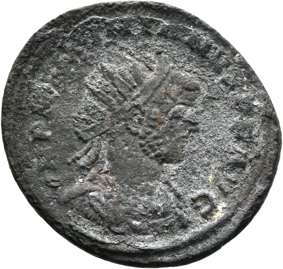 RIC V Diocletian 506 Maximian obverse, Bust of Maximian, radiate, draped, right, or bust of Maximian, radiate, draped, cui...