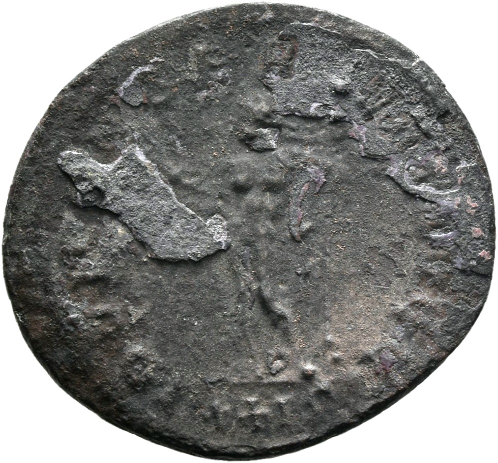 RIC V Diocletian 506 Maximian reverse, Jupiter, standing left, holding thunderbolt in right hand and sceptre in left hand;...