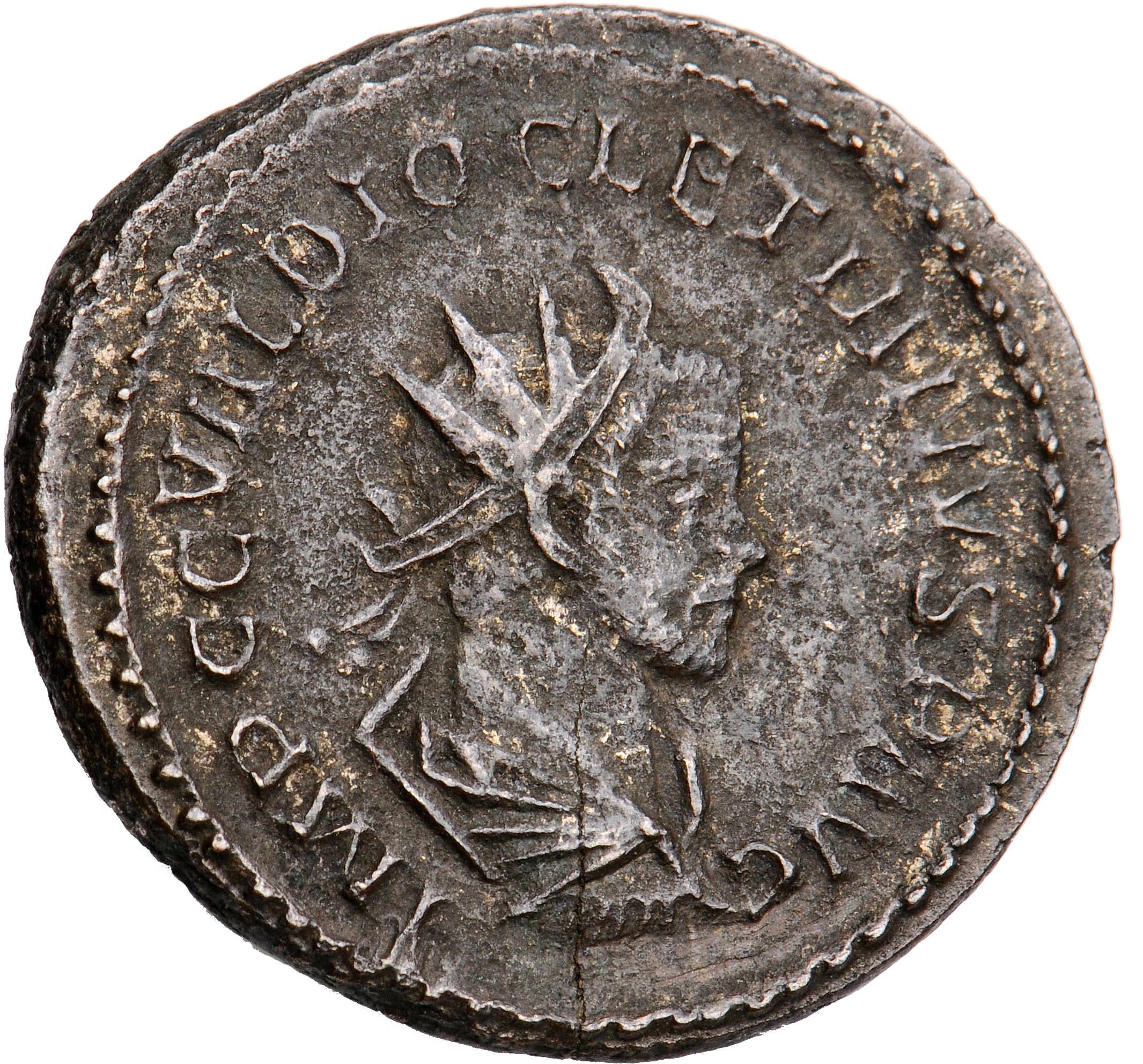 RIC V Diocletian 51 Maximian obverse, Bust of Diocletian, radiate, draped, cuirassed, right