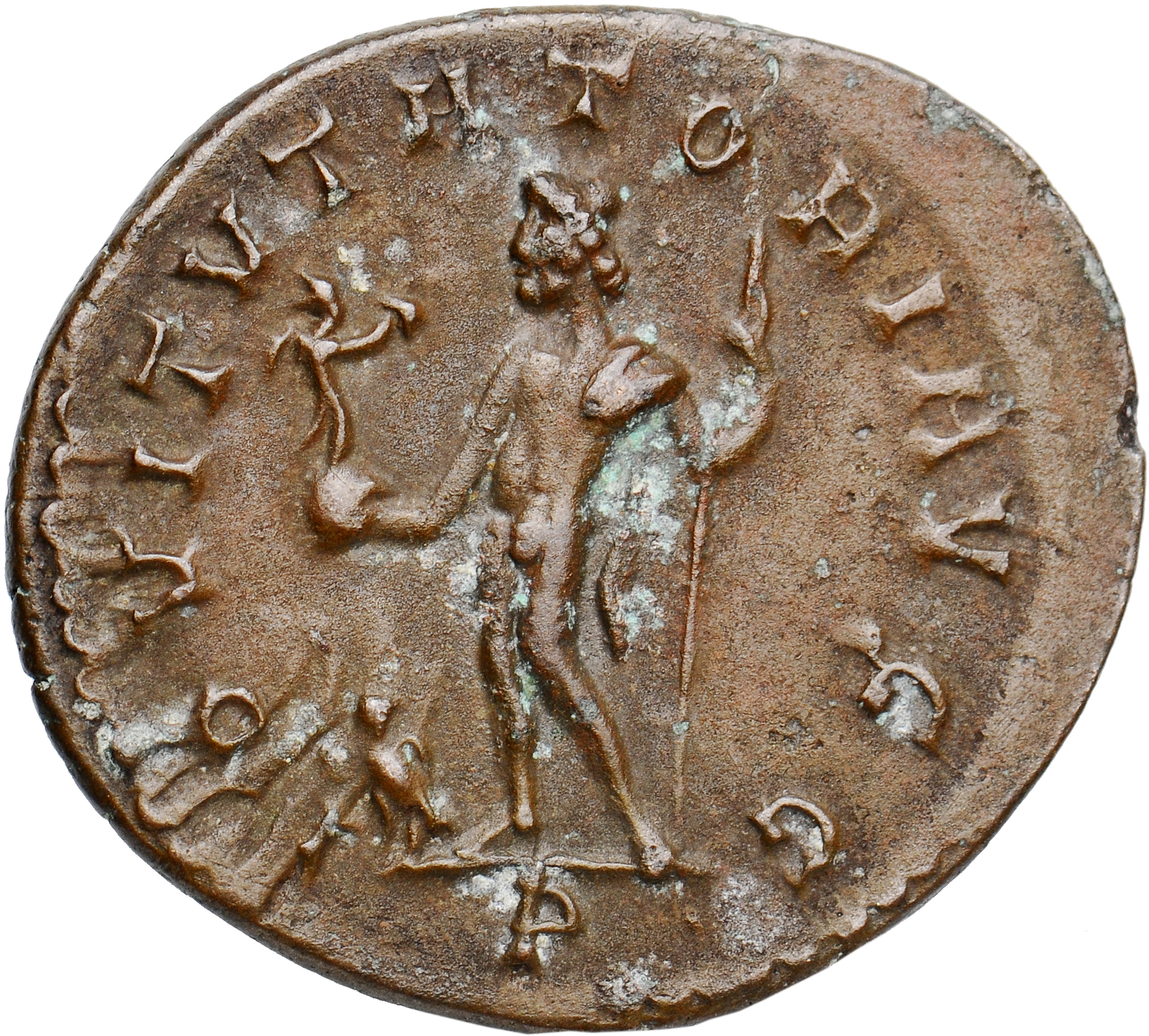 RIC V Diocletian 54 Maximian reverse, Jupiter, standing left, holding Victory on globe in right hand and sceptre in left h...
