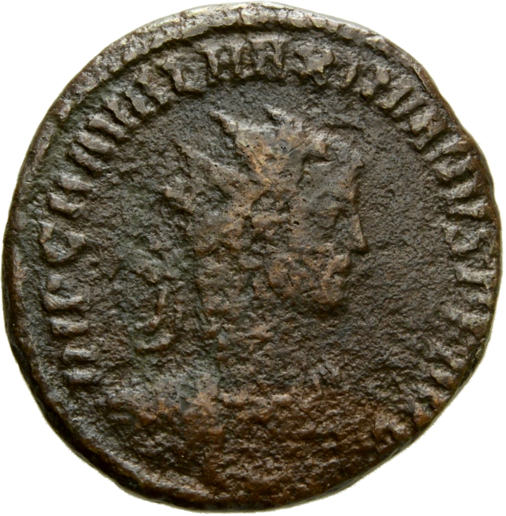 RIC V Diocletian 591 Maximian obverse, Bust of Maximian, radiate, draped, right, or bust of Maximian, radiate, cuirassed, ...