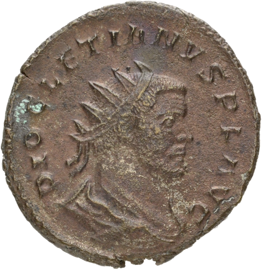 RIC V Diocletian 70 Maximian obverse, Bust of Diocletian, radiate, draped, right, or bust of Diocletian, radiate, draped, ...
