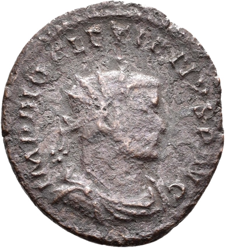RIC V Diocletian 75 Maximian obverse, Bust of Diocletian, radiate, draped, right, or bust of Diocletian, radiate, draped, ...