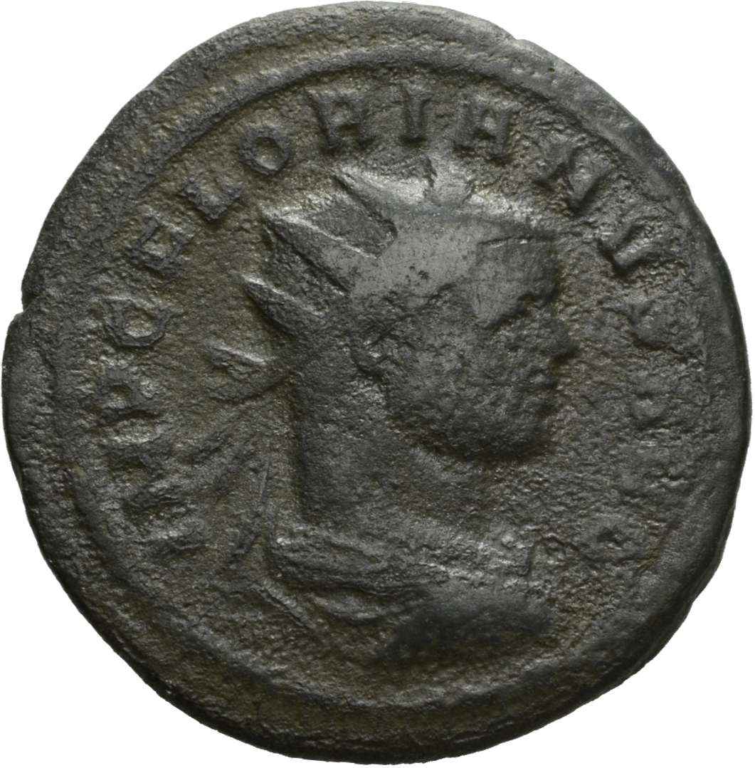 RIC V Florian 27 Florianus obverse, Bust of Florian, radiate, draped, right or bust of Florian, radiate, draped, cuirassed...