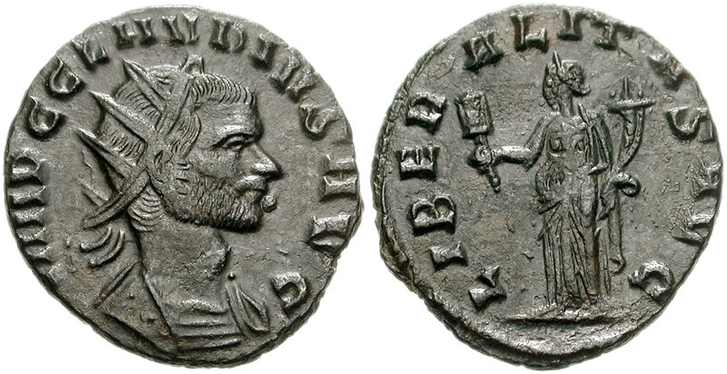 RIC V Florian 57 Florianus obverse, Bust of Florian, radiate, draped, right or bust of Florian, radiate, cuirassed, right
