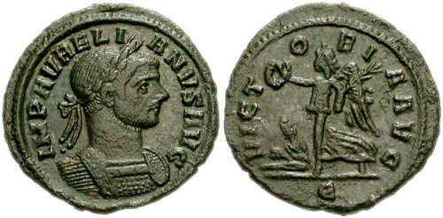 RIC V Florian 73 Florianus obverse, Bust of Florian, radiate, draped, right or bust of Florian, radiate, draped, cuirassed...
