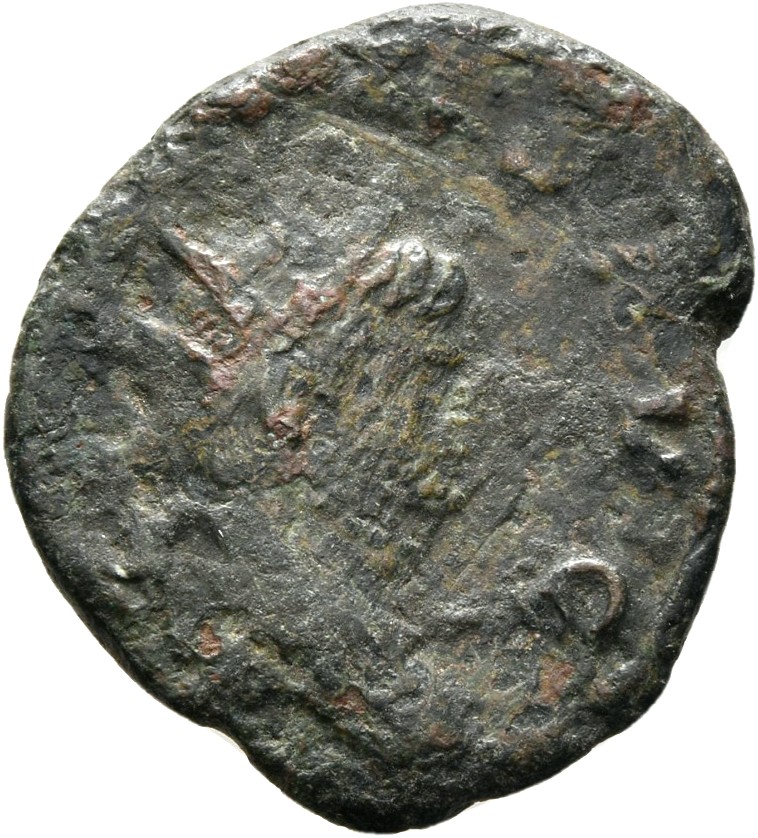 RIC V Gallienus (joint reign) 155 Valerian obverse, Bust of Gallienus, radiate, draped, right