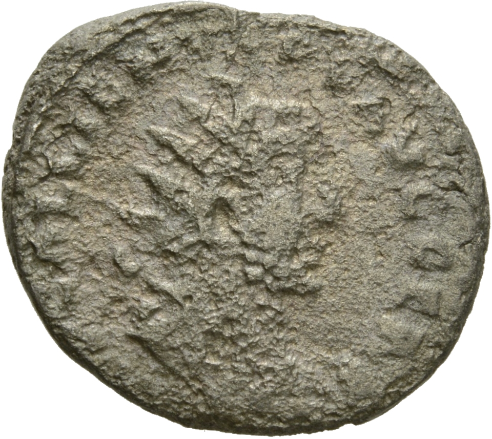 RIC V Gallienus (joint reign) 160 Valerian obverse, Head of Gallienus, radiate, right
