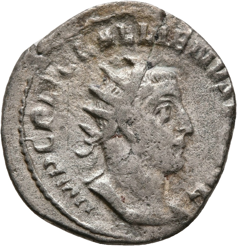 RIC V Gallienus (joint reign) 178 Valerian obverse, Bust of Gallienus, radiate, cuirassed, right