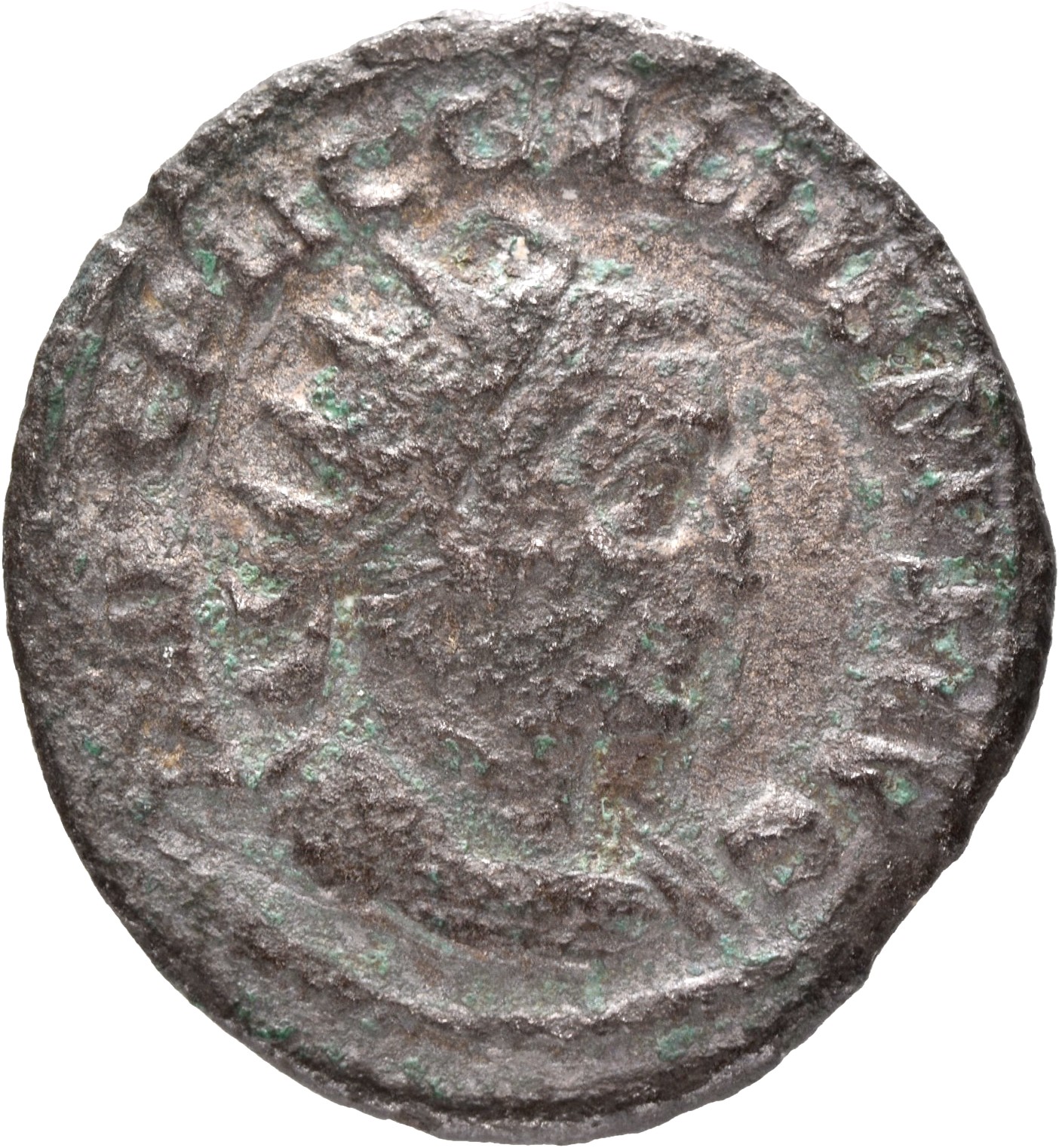 RIC V Gallienus (joint reign) 181 Valerian obverse, drapierte Büste des Gallienus mit Strahlenkrone n.r.