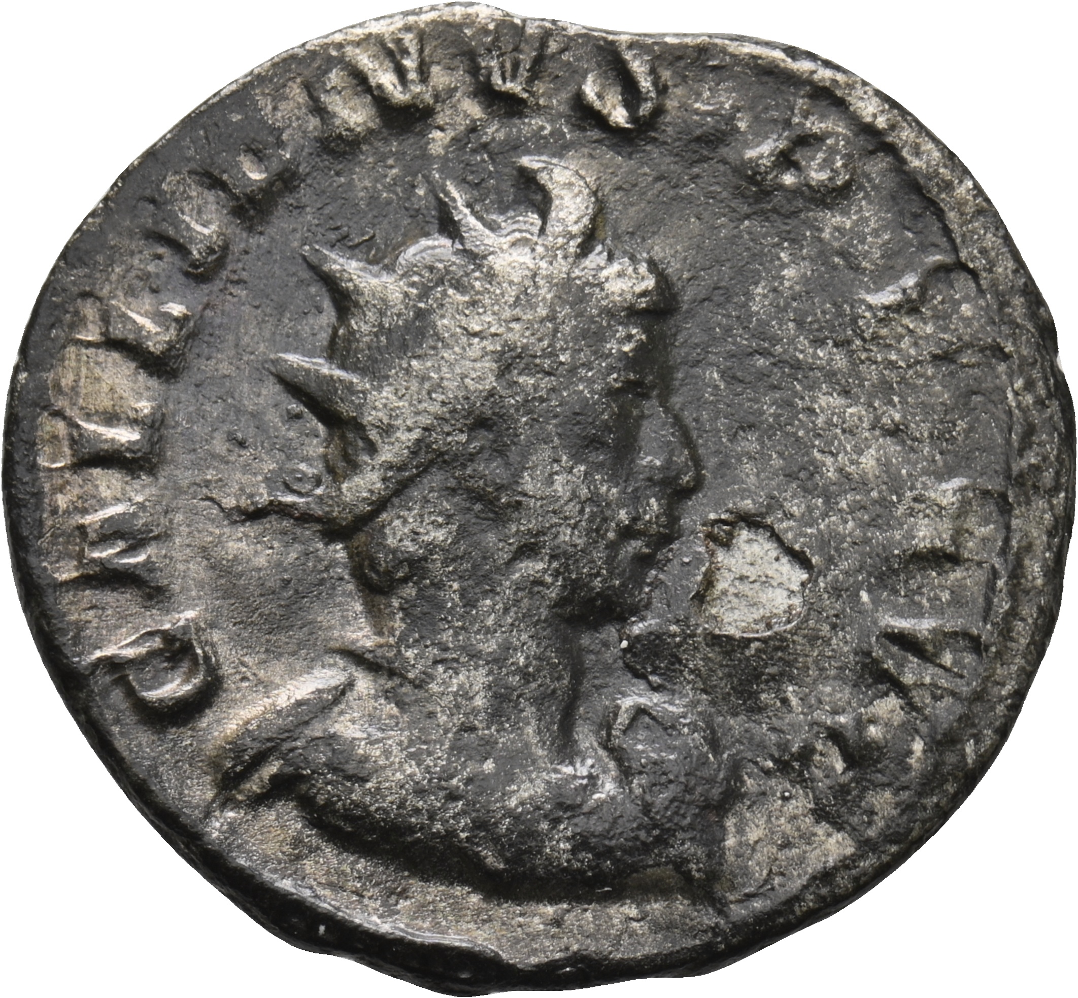 RIC V Gallienus (joint reign) 18f Valerian obverse — Bust of Gallienus, radiate, cuirassed, right