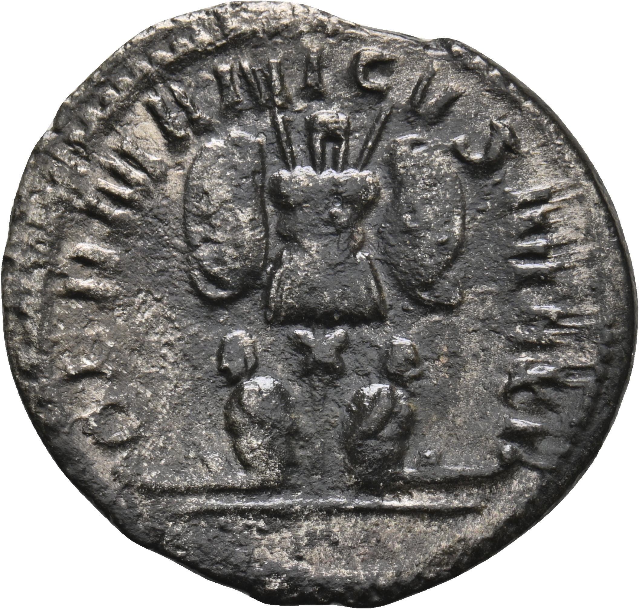 RIC V Gallienus (joint reign) 18f Valerian reverse — Trophy between two captives