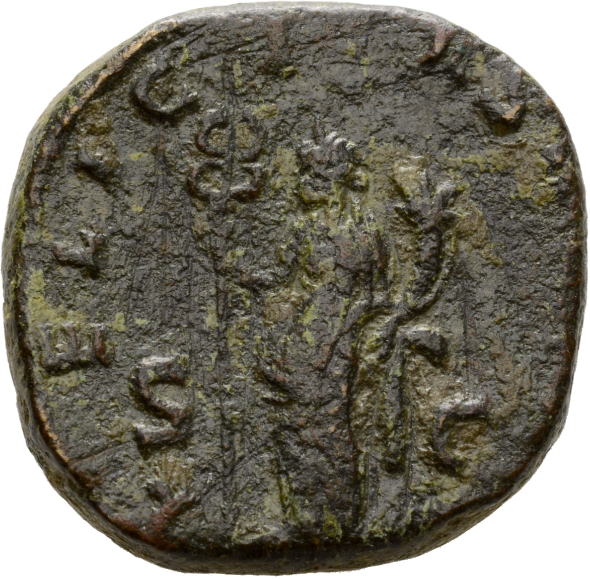 RIC V Gallienus (joint reign) 211 Valerian reverse, Felicitas, draped, standing left, holding caduceus in right hand and c...