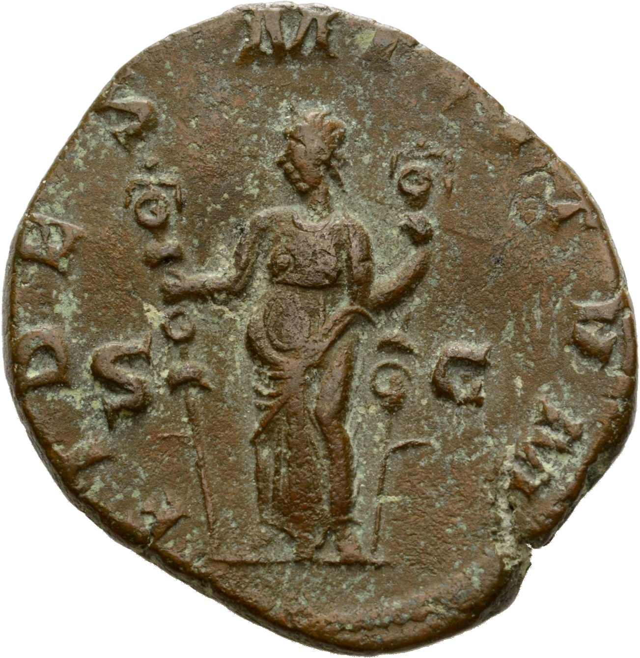 RIC V Gallienus (joint reign) 214e Valerian reverse, Fides, draped, standing, holding ensign in each hand