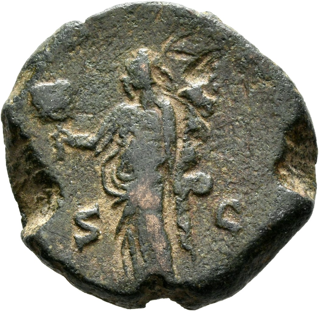 RIC V Gallienus (joint reign) 221 Valerian reverse — Liberalitas, draped, standing left, holding tessera in right hand and...
