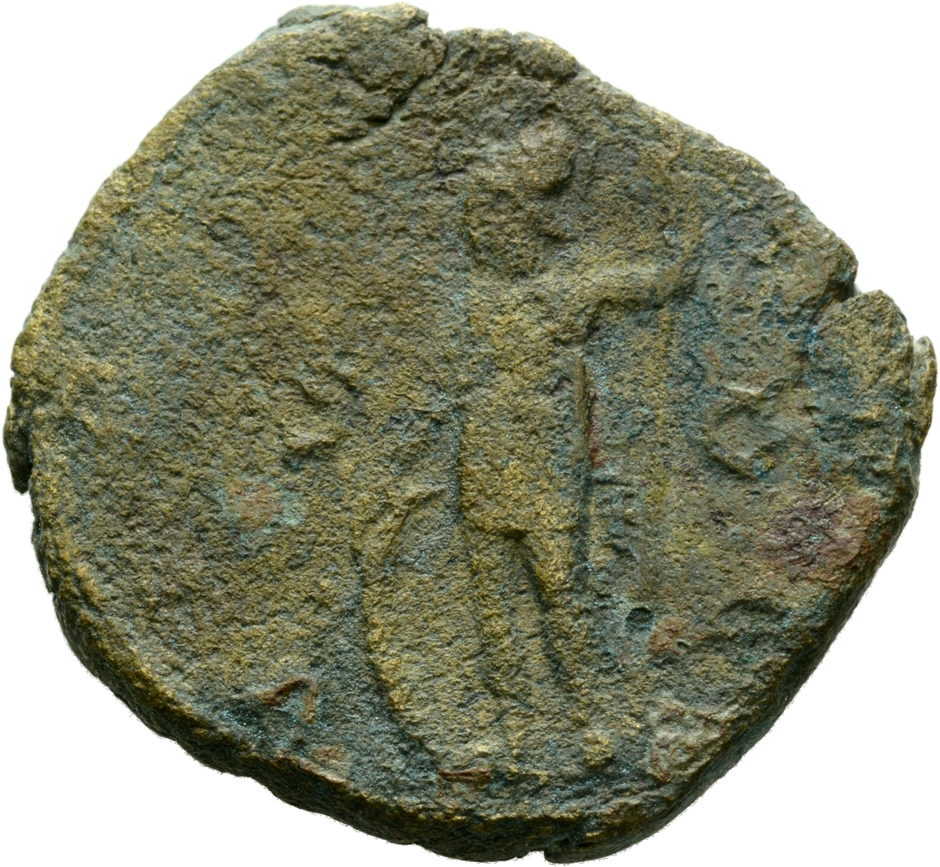 RIC V Gallienus (joint reign) 248 Valerian reverse, Soldier, helmeted, in military attire, standing left, holding spear in...