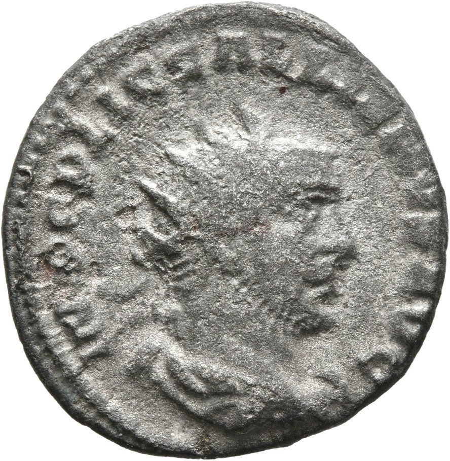 RIC V Gallienus (joint reign) 299 Valerian obverse, Bust of Gallienus, radiate, draped, right
