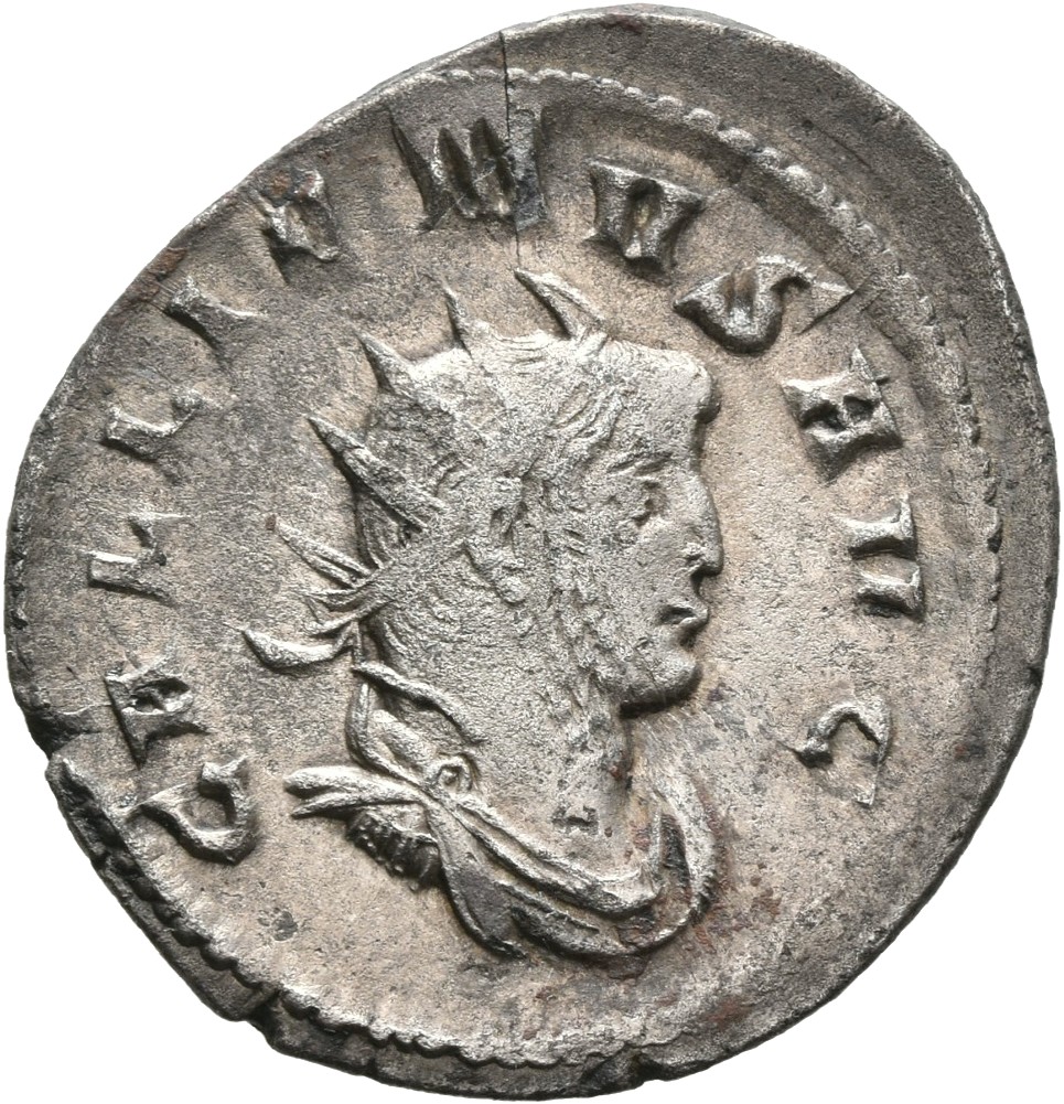 RIC V Gallienus (joint reign) 315f Valerian obverse — Bust of Gallienus, radiate, cuirassed, right