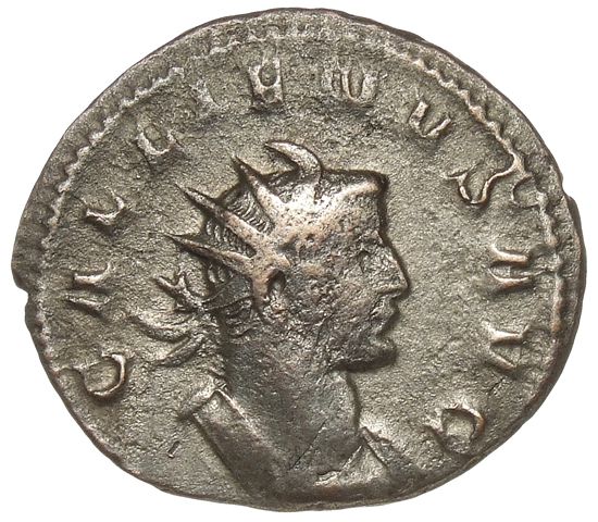 RIC V Gallienus (joint reign) 368 Valerian obverse, Panzerbüste des Gallienus mit Strahlenkrone in der Brustansicht nach r.