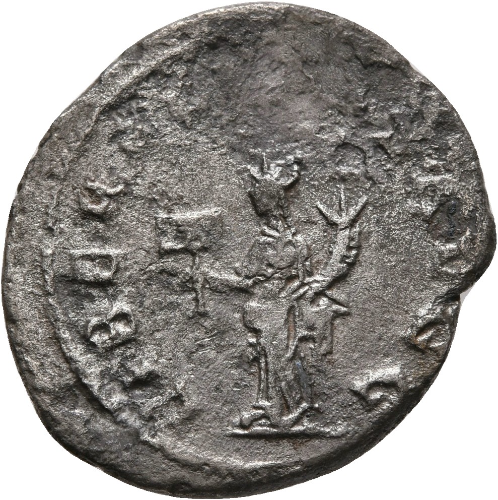 RIC V Gallienus (joint reign) 443 Valerian reverse, Liberalitas, draped, standing left, holding tessera in right hand and ...