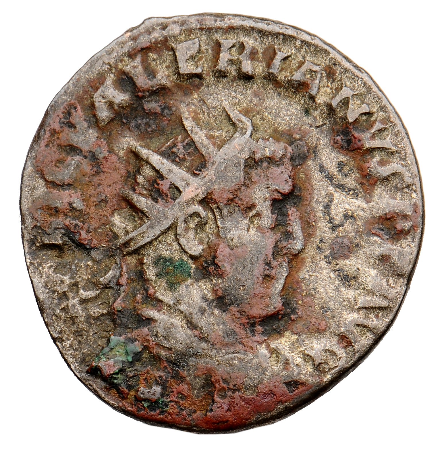RIC V Gallienus (joint reign) 87 Valerian obverse, Bust of Gallienus, laureate, draped, right