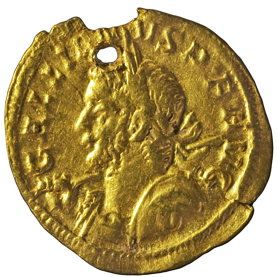 RIC V Gallienus 122 Gallienus obverse, Bust of Gallienus, laureate, cuirassed, left, holding spear in right hand and shiel...
