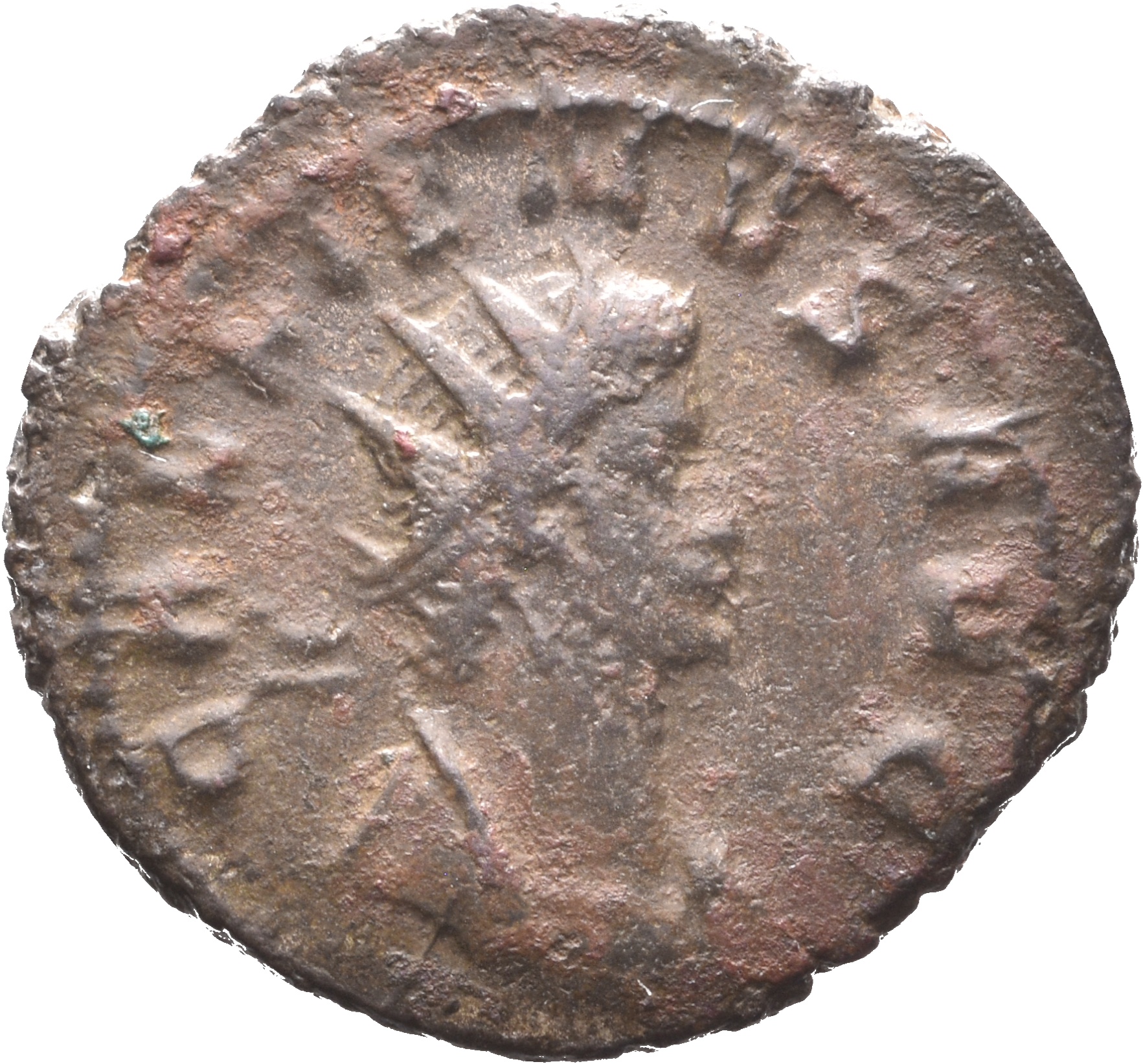 RIC V Gallienus 157a: Subtype 1 Gallienus obverse, Bust of Gallienus, radiate, draped, right