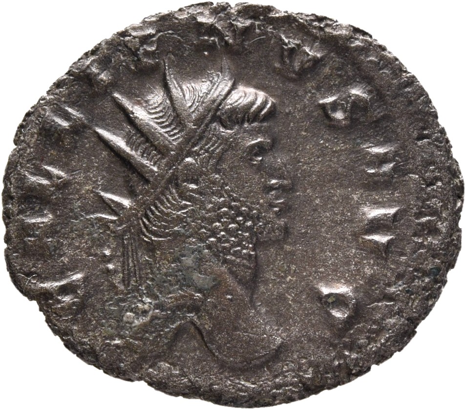 RIC V Gallienus 157k Gallienus obverse — Head of Gallienus, radiate, right