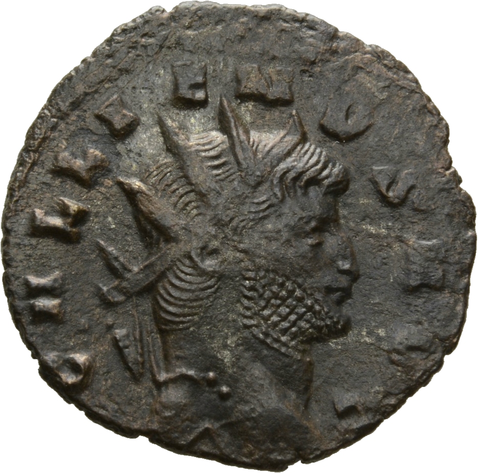 RIC V Gallienus 160k: Subtype 1 Gallienus obverse, Head of Gallienus, radiate, right