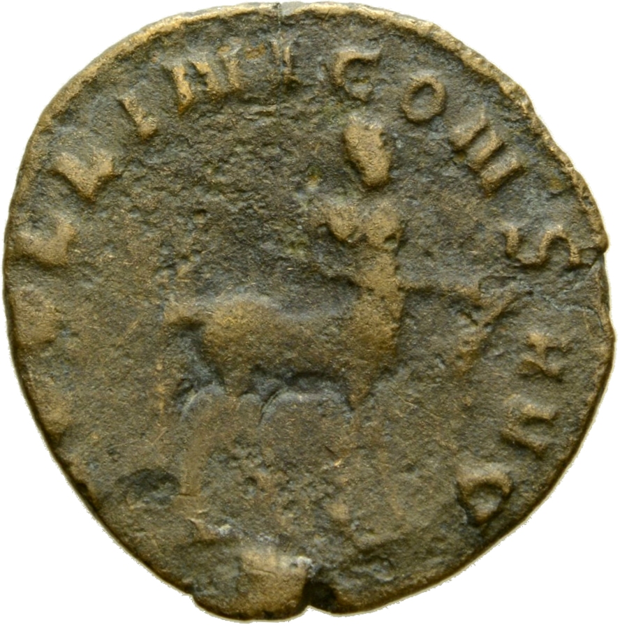 RIC V Gallienus 163 Gallienus reverse, Centaur, walking right, drawing bow