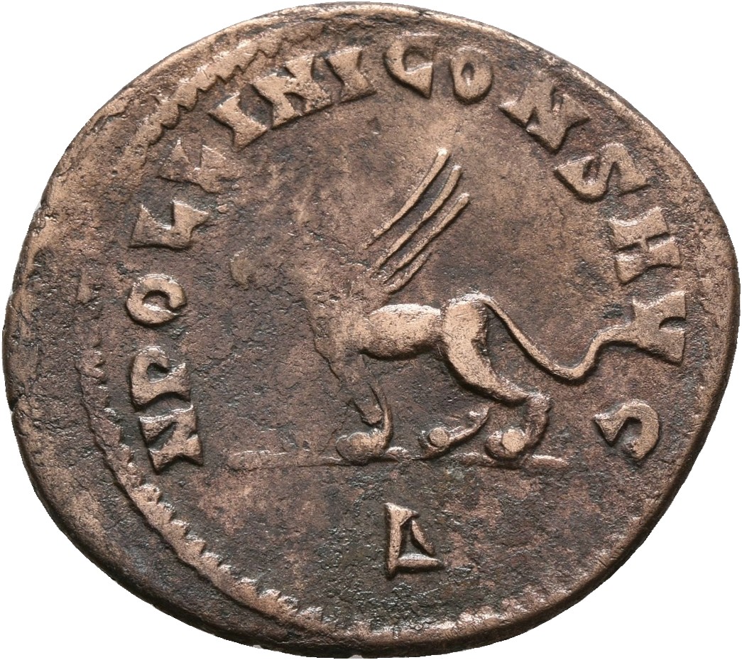 RIC V Gallienus 166: Subtype 1 Gallienus reverse, Griffin, walking right or left, or seated right or left