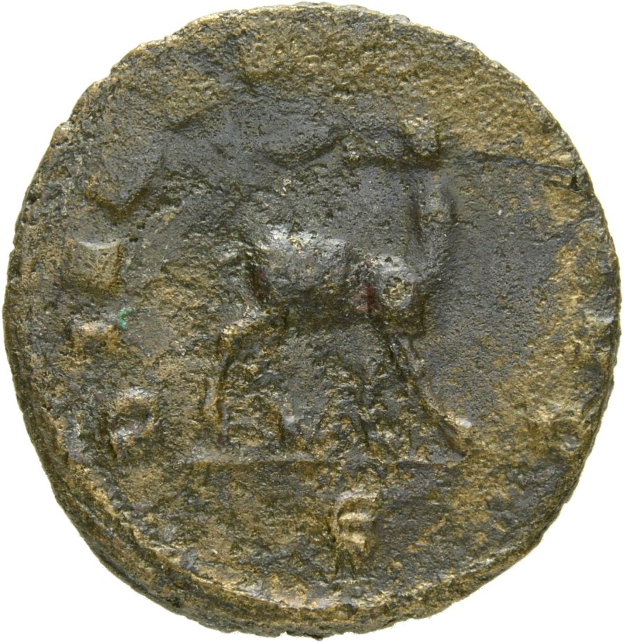 Gallienus reverse — Doe, walking right or left, looking backward