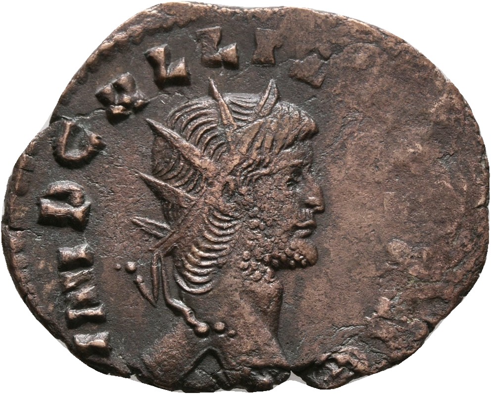 RIC V Gallienus 176k Gallienus obverse, Head of Gallienus, radiate, right