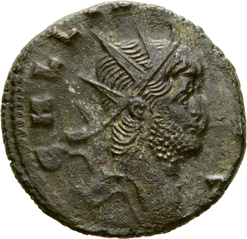 RIC V Gallienus 179k Gallienus obverse, Head of Gallienus, radiate, right