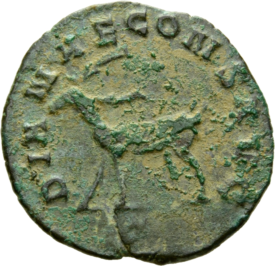 RIC V Gallienus 179k Gallienus reverse, Stag, walking right or left, sometimes looking backward