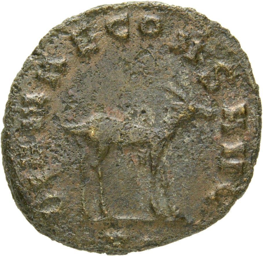 RIC V Gallienus 181k: Subtype 1 Gallienus reverse, Antelope, walking right or left