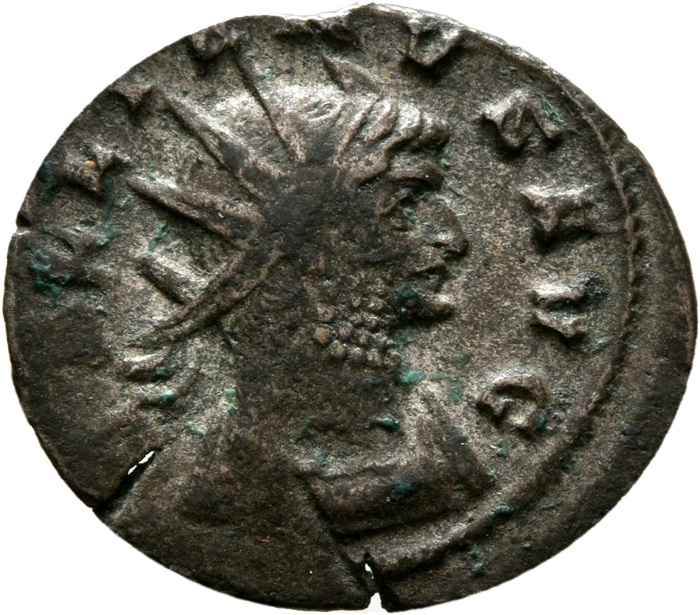 RIC V Gallienus 186A: Subtype 1 Gallienus obverse, Bust of Gallienus, radiate, cuirassed, right
