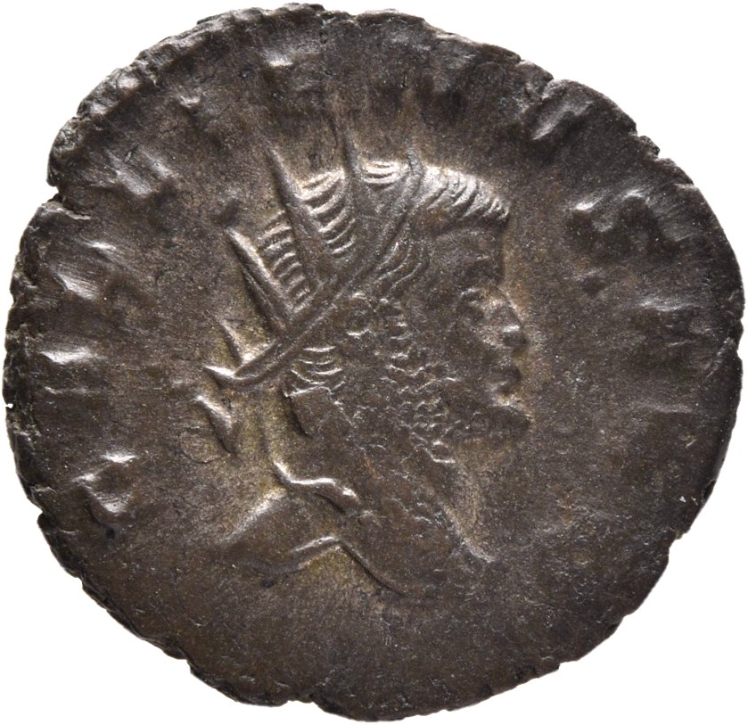 RIC V Gallienus 193 Gallienus obverse — Büste des Gallienus mit Strahlenkrone n. r. gewandt.