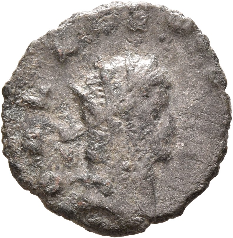 RIC V Gallienus 193a: Subtype 2 Gallienus obverse, Bust of Gallienus, radiate, draped, right