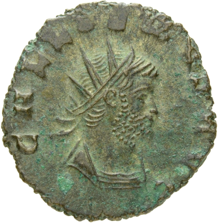 RIC V Gallienus 193f: Subtype 2 Gallienus obverse, Bust of Gallienus, radiate, cuirassed, right