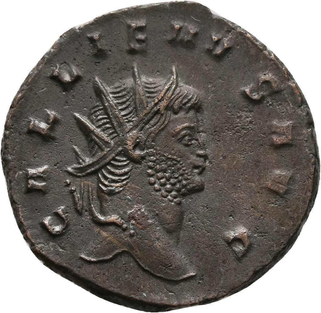 RIC V Gallienus 193l: Subtype 2 Gallienus obverse, Head of Gallienus, radiate, left