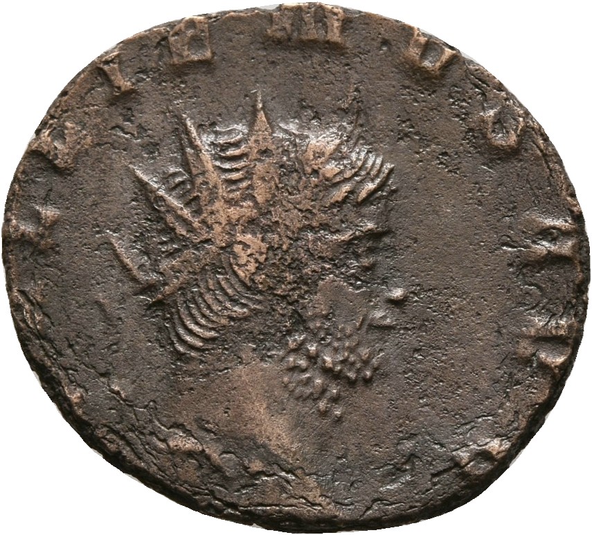 RIC V Gallienus 193l: Subtype 2 Gallienus obverse — Head of Gallienus, radiate, left