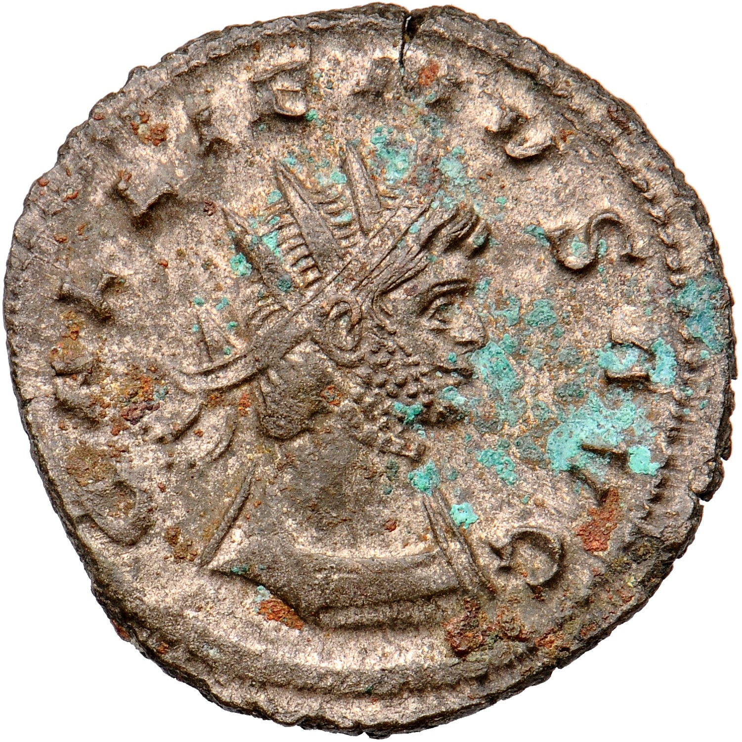 RIC V Gallienus 194Af Gallienus obverse, Bust of Gallienus, radiate, cuirassed, right