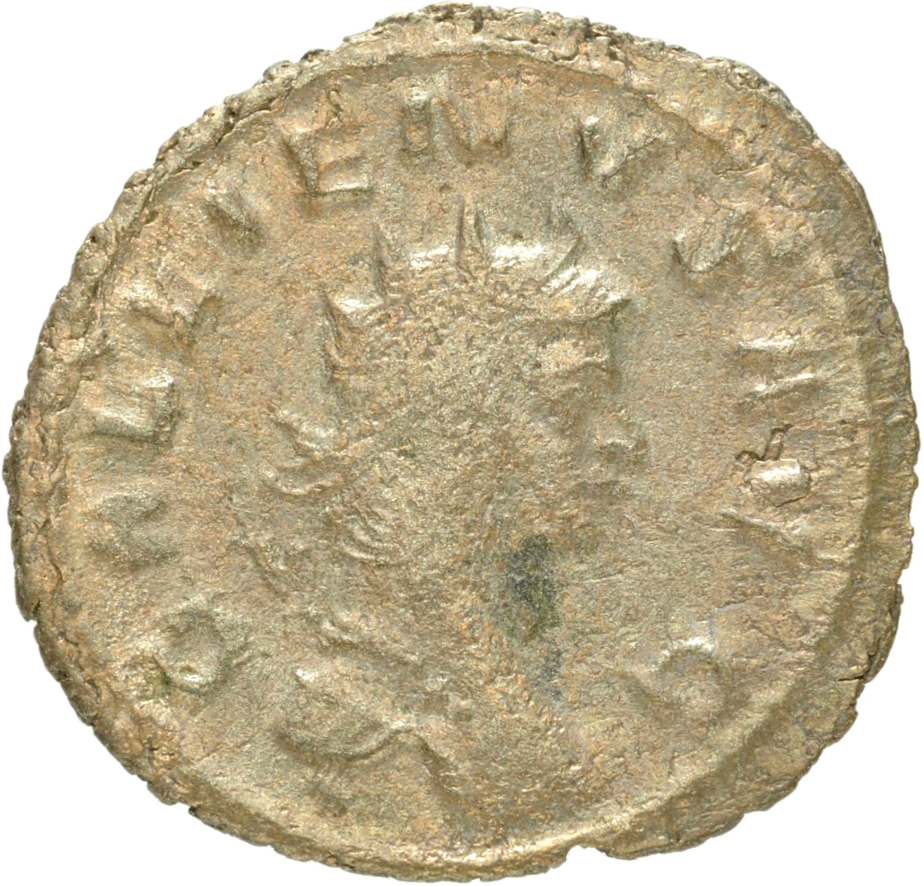 RIC V Gallienus 205k: Subtype 1 Gallienus obverse, Head of Gallienus, radiate, right