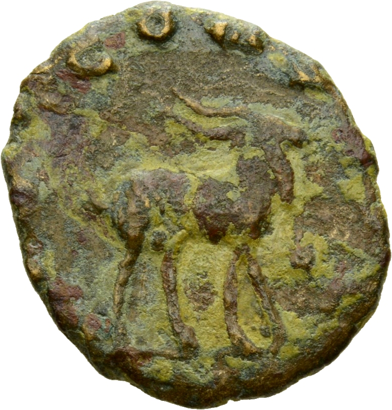 RIC V Gallienus 207k: Subtype 1 Gallienus reverse, Goat, walking right or left